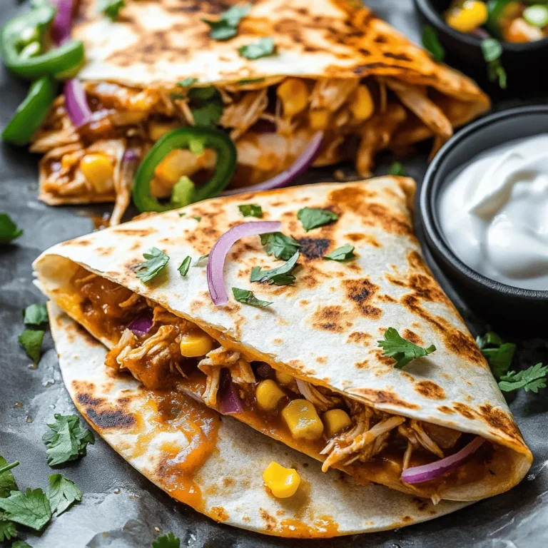 BBQ Chicken Quesadilla is a delightful fusion of flavors that brings together the smoky sweetness of BBQ sauce and the comforting textures of melted cheese and tender chicken. This dish is not only a crowd-pleaser but also incredibly easy to prepare, making it perfect for busy weeknights, gatherings, or a cozy family dinner. With its crispy exterior and gooey, flavorful filling, it's no wonder that BBQ chicken quesadillas have become a popular choice among food enthusiasts. In this article, we’ll explore the origins of quesadillas, the perfect way to prepare BBQ chicken, and how to assemble and serve this mouthwatering dish.