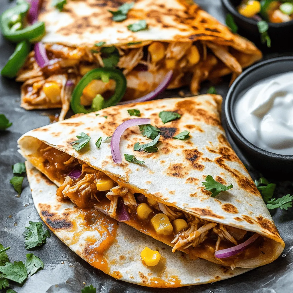 BBQ Chicken Quesadilla is a delightful fusion of flavors that brings together the smoky sweetness of BBQ sauce and the comforting textures of melted cheese and tender chicken. This dish is not only a crowd-pleaser but also incredibly easy to prepare, making it perfect for busy weeknights, gatherings, or a cozy family dinner. With its crispy exterior and gooey, flavorful filling, it's no wonder that BBQ chicken quesadillas have become a popular choice among food enthusiasts. In this article, we’ll explore the origins of quesadillas, the perfect way to prepare BBQ chicken, and how to assemble and serve this mouthwatering dish.