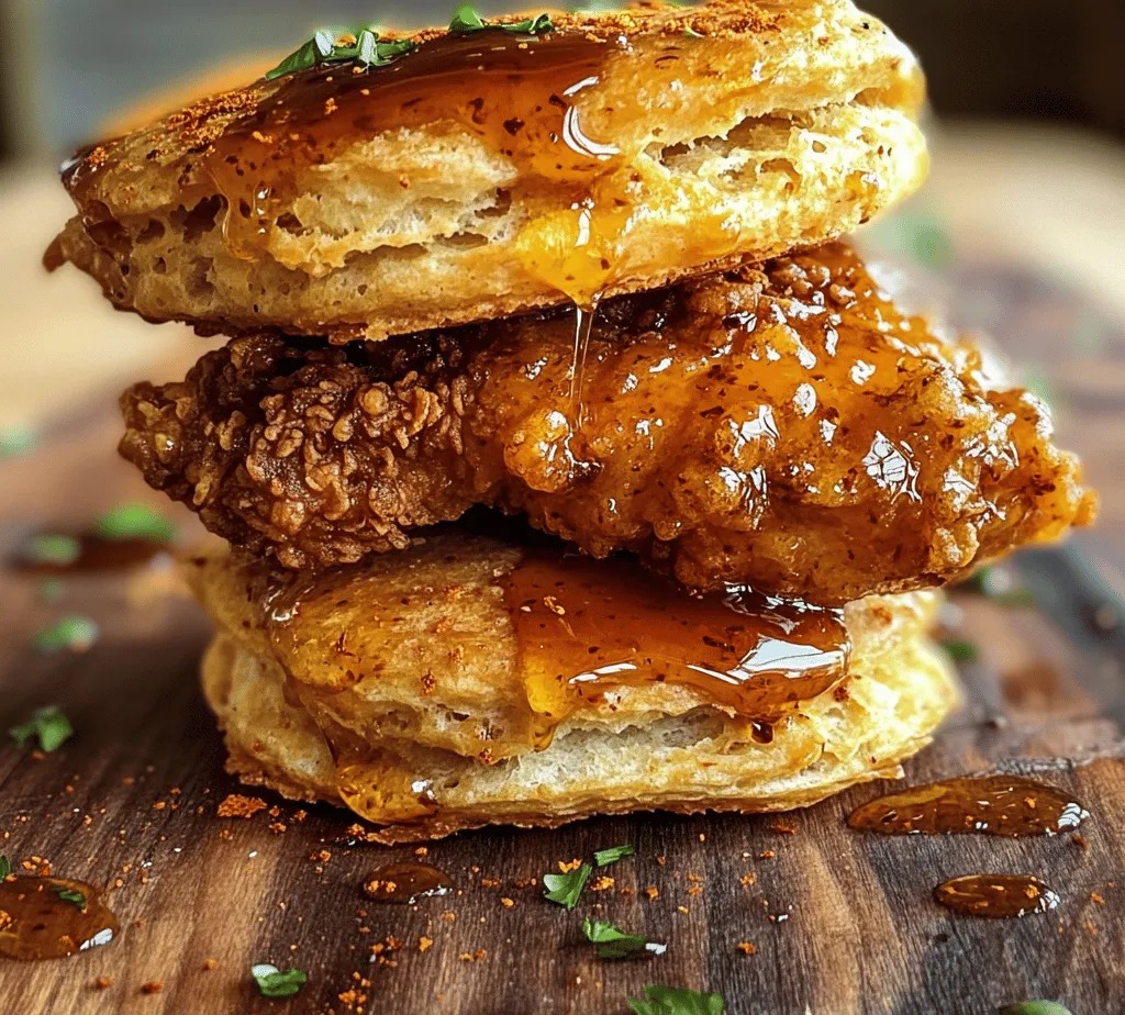 If you're in search of a dish that perfectly blends the comforting richness of Southern cooking with an exciting punch of flavor, look no further than Spicy & Sweet Hot Honey Chicken Biscuits. This dish offers a delightful contrast of tastes that will tantalize your taste buds, combining crispy fried chicken with the soothing sweetness of honey and a kick of heat. The harmony of spicy and sweet not only makes this dish a favorite among food lovers but also highlights the beauty of balancing flavors in cooking.