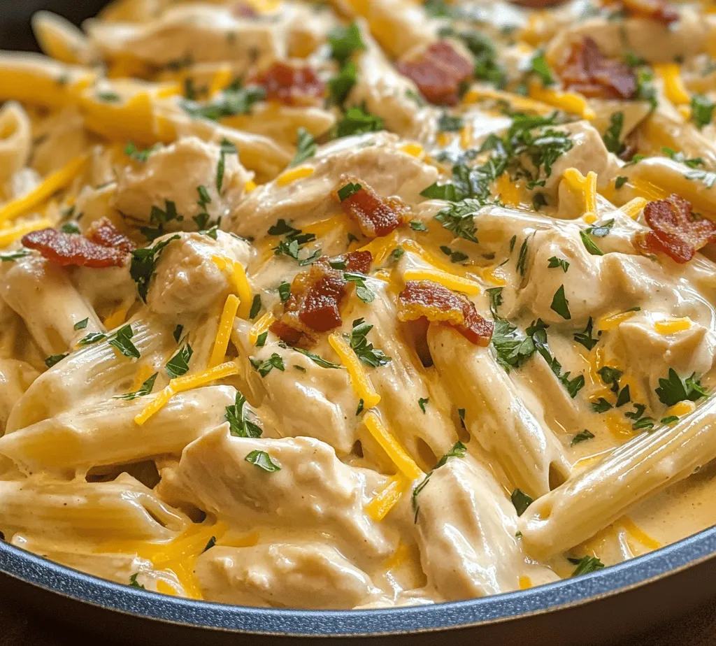 If you're on the lookout for a dish that encapsulates comfort food at its finest, look no further than Creamy Chicken Bacon Ranch Pasta. This delightful recipe combines the rich flavors of tender chicken, crispy bacon, and a creamy ranch sauce, creating a satisfying meal that appeals to both families and foodies alike. This dish is not just a meal; it’s an experience that brings warmth and satisfaction to the table, making it perfect for weeknight dinners or special occasions.