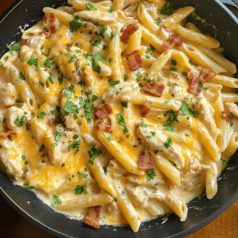 If you're on the lookout for a dish that encapsulates comfort food at its finest, look no further than Creamy Chicken Bacon Ranch Pasta. This delightful recipe combines the rich flavors of tender chicken, crispy bacon, and a creamy ranch sauce, creating a satisfying meal that appeals to both families and foodies alike. This dish is not just a meal; it’s an experience that brings warmth and satisfaction to the table, making it perfect for weeknight dinners or special occasions.