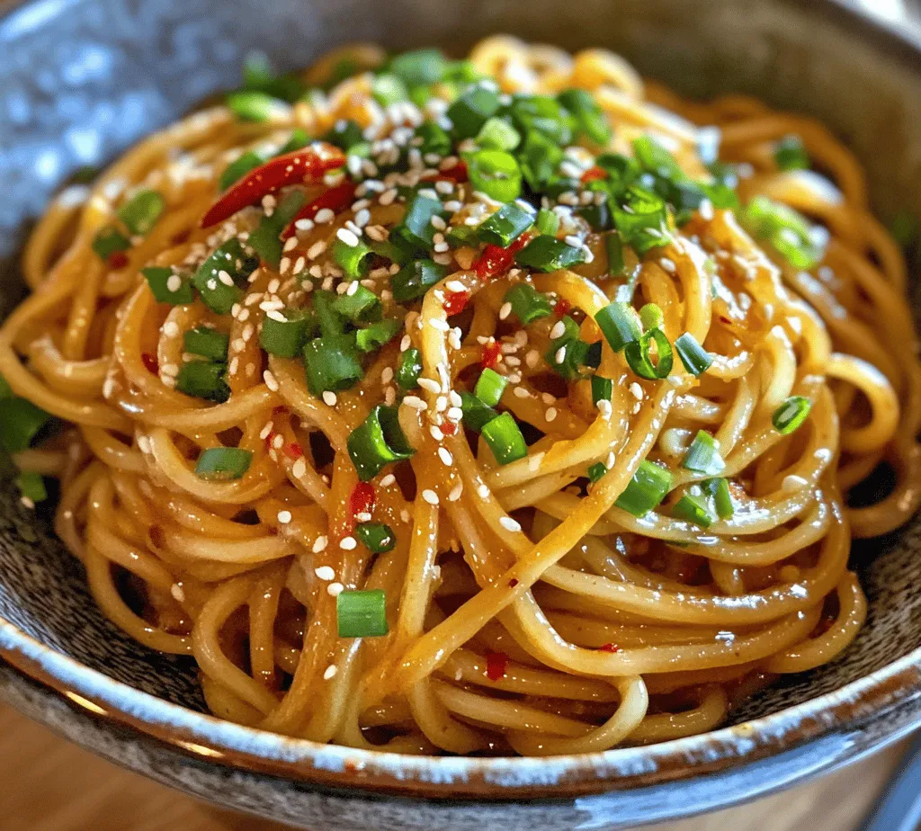 If you're craving a dish that packs a punch and satisfies your taste buds, look no further than Fiery Garlic Noodle Delight. This vibrant meal combines the robust flavors of garlic and chili, creating a tantalizing experience for spice enthusiasts. It’s not just a meal; it’s a celebration of the delightful complexities inherent in Asian cuisine, where bold flavors and intriguing textures come together in harmony.