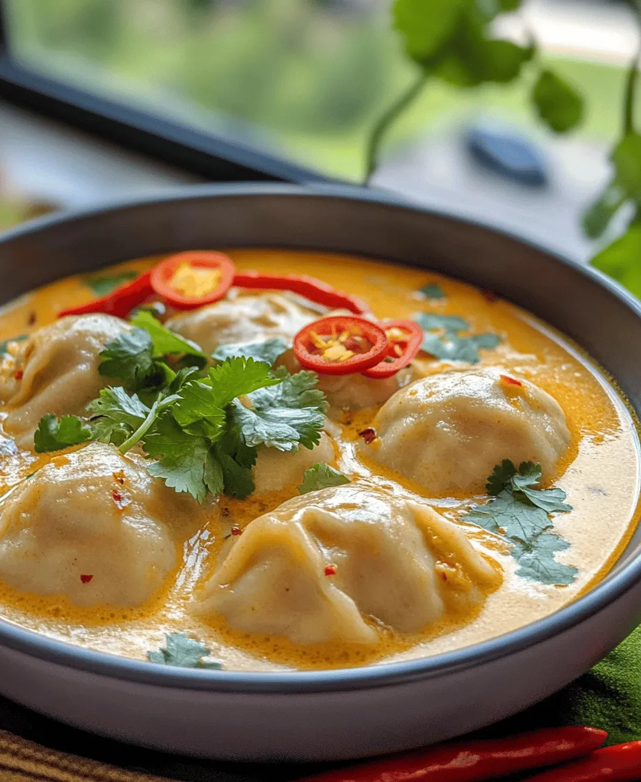 Savory Spice Curry Dumpling Soup is a delightful dish that embodies warmth and comfort in every spoonful. This soup not only warms the body but also the soul, making it a perfect choice for those chilly evenings or when you're in need of a little culinary cheer. With its rich, aromatic flavors and the satisfying chewiness of freshly made dumplings, it's no wonder this dish has garnered a loyal following around the globe.