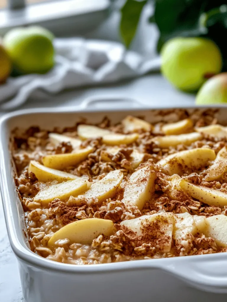 Breakfast is often touted as the most important meal of the day, and for good reason. A nutritious breakfast can set the tone for your day, providing you with the energy and focus needed to tackle your daily tasks. In a world where convenience often trumps health, finding a breakfast option that is both quick to prepare and packed with nutrients can feel like a challenge. Enter the Irresistible Healthy Apple Oatmeal Breakfast Bake—a delicious, wholesome dish that combines the heartiness of oats with the natural sweetness of apples. This breakfast bake not only satisfies your taste buds but also fuels your body with essential nutrients, making it an ideal choice for busy mornings or leisurely weekend brunches.