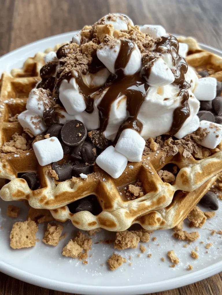 Indulging in the sweet, nostalgic flavors of s'mores is a delight for many. The combination of toasted marshmallows, melted chocolate, and graham crackers evokes fond memories of campfires and summer nights. But what if you could take that classic experience to the next level? Enter Indulgent S’mores Waffles, a creative breakfast option that transforms the beloved campfire treat into a delicious morning meal. This recipe perfectly captures the gooey goodness of marshmallows, the richness of chocolate, and the crunchy texture of graham crackers, all nestled within a warm, fluffy waffle. In this article, we'll guide you through the ingredients, preparation, and serving suggestions for this delectable dish, ensuring that you can recreate this indulgence in the comfort of your own home.