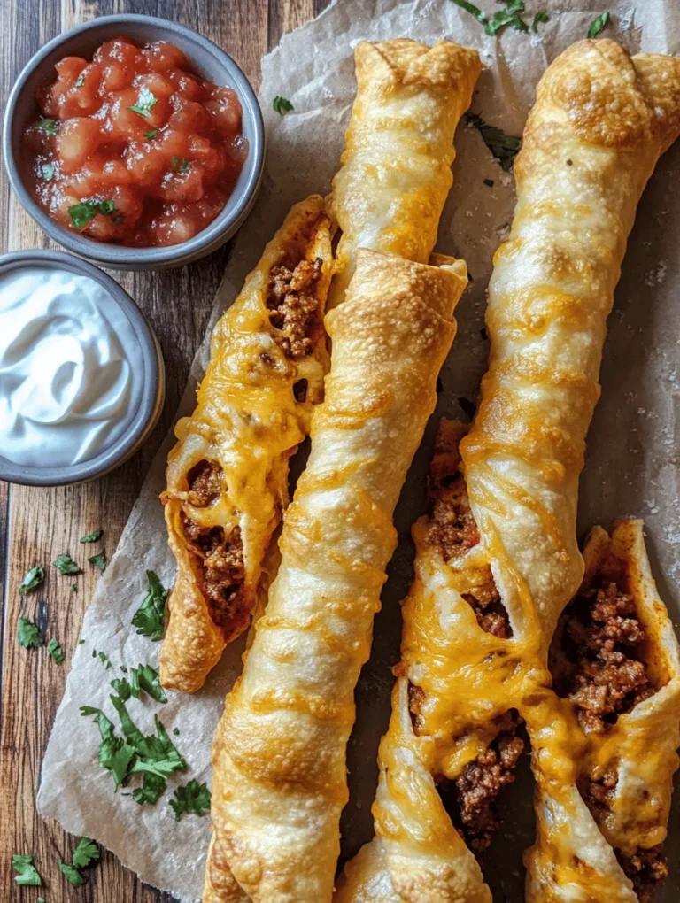 Taco-inspired dishes have surged in popularity over the years, captivating food enthusiasts with their bold flavors and vibrant ingredients. From classic tacos to nachos and quesadillas, the versatility of taco ingredients allows for endless culinary creativity. Among these delightful variations, Cheesy Taco Sticks stand out as a fun, easy-to-make snack or meal that brings together the best of both worlds: the savory, spicy essence of tacos and the comforting, cheesy appeal of breadsticks.