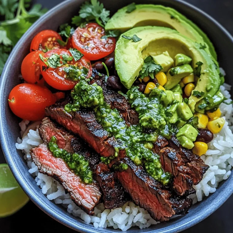 Sizzling Skirt Steak Rice Bowls with Zesty Chimichurri is a delightful dish that combines the rich flavors of marinated skirt steak with the freshness of vibrant vegetables and a tangy chimichurri sauce. This recipe not only satisfies your taste buds but also provides a wholesome meal that is perfect for any occasion. Whether you're hosting a dinner party or looking for a quick weeknight meal, these rice bowls bring a burst of flavor and nutrition to your table. In this article, we will explore the ingredients, preparation methods, and the cultural significance of this dish, ensuring you can recreate it with ease and confidence.