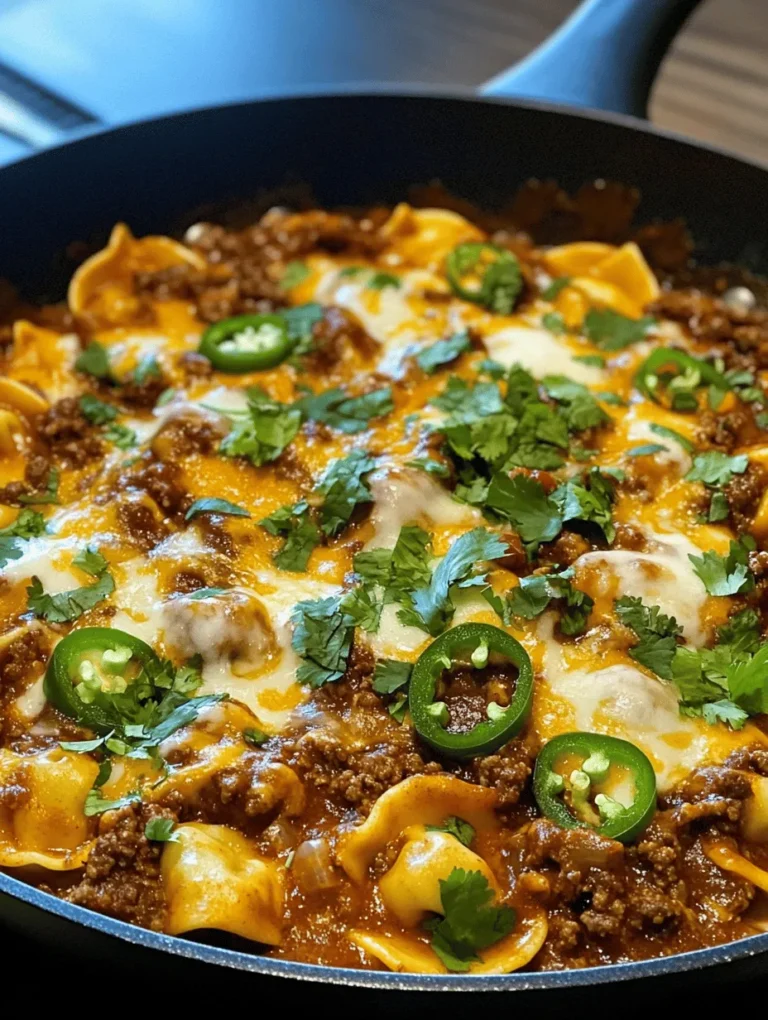 Introducing a delightful fusion dish that combines the best of two worlds: Cheesy Beef Enchilada Tortellini. This innovative recipe marries the comforting, hearty flavors of traditional Mexican enchiladas with the beloved Italian pasta, tortellini. In just one dish, you can enjoy the rich, savory notes of beef and cheese enveloped in a luscious sauce, all while indulging in the satisfying texture of tender tortellini.