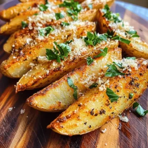 Baked garlic Parmesan potato wedges are the epitome of comfort food that brings warmth and satisfaction with every bite. This dish, with its irresistible combination of crispy edges and tender insides, has secured its place as a favorite among families and food enthusiasts alike. Whether you’re looking for a delightful side dish to accompany a main meal or a quick snack to enjoy while binge-watching your favorite series, these potato wedges fit the bill perfectly.