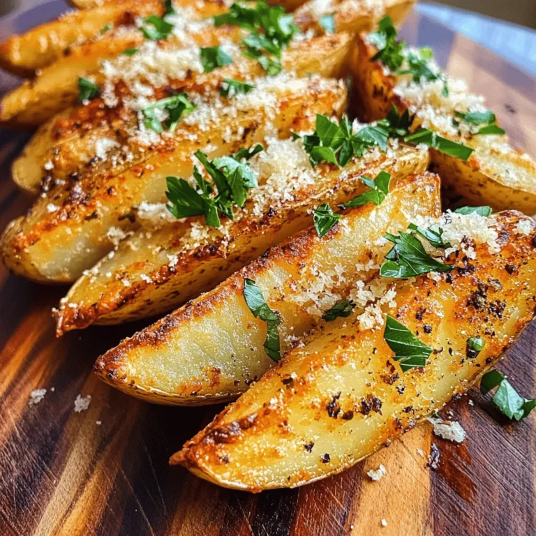 Baked garlic Parmesan potato wedges are the epitome of comfort food that brings warmth and satisfaction with every bite. This dish, with its irresistible combination of crispy edges and tender insides, has secured its place as a favorite among families and food enthusiasts alike. Whether you’re looking for a delightful side dish to accompany a main meal or a quick snack to enjoy while binge-watching your favorite series, these potato wedges fit the bill perfectly.
