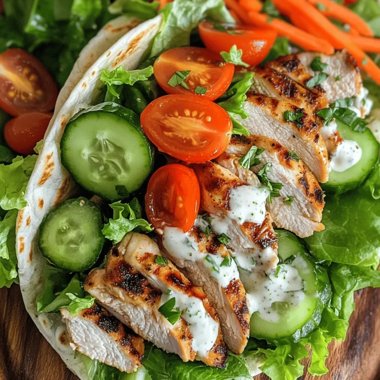To truly appreciate the healthy grilled chicken ranch wraps, it’s important to understand the nutritional benefits of each ingredient. This insight not only enhances your cooking experience but also empowers you to make informed choices about your meals.