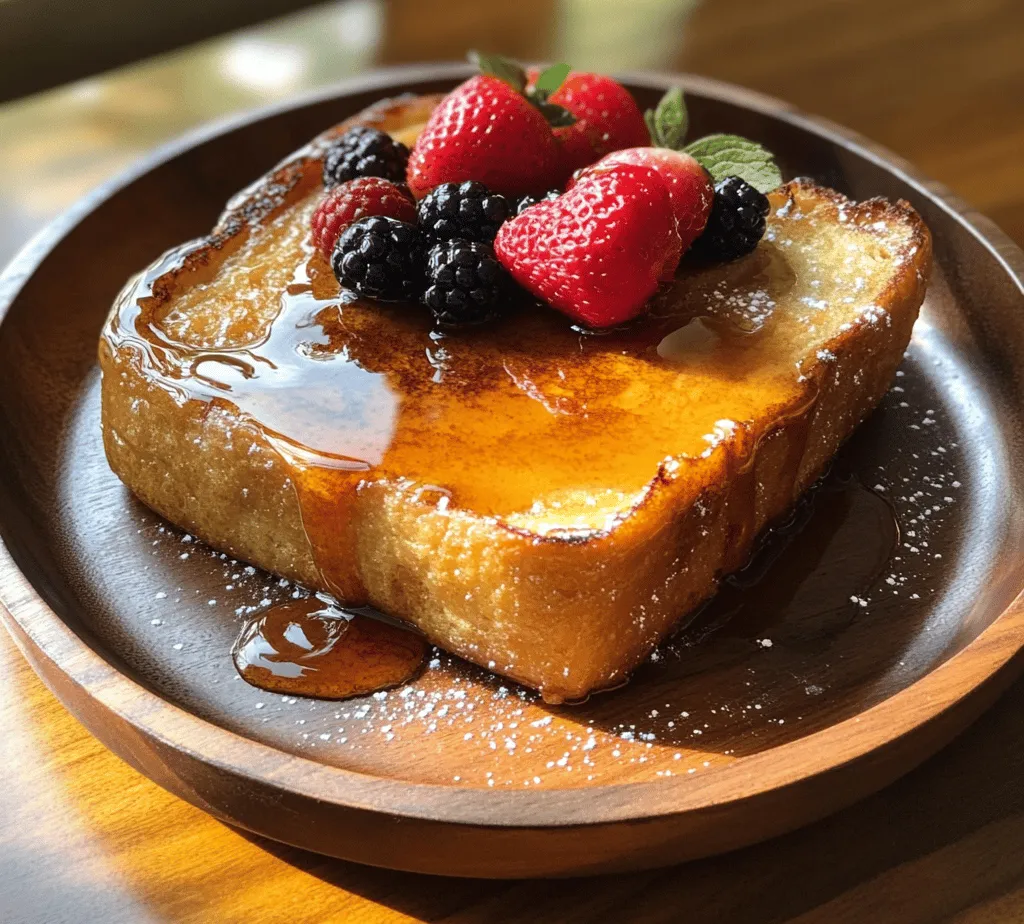 French toast has long held a cherished place in the realm of comfort foods. Whether dunked in syrup, dusted with powdered sugar, or adorned with fresh fruit, this classic dish warms the heart and nourishes the soul. But what if you could elevate this beloved breakfast staple to extraordinary heights? Enter the Sweet and Sticky Caramelized French Toast—a delightful twist on the traditional recipe that introduces an indulgent caramelization process. This unique method enhances the natural sweetness of the dish while adding a rich, velvety texture that will have you coming back for seconds (and thirds).
