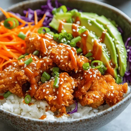 Welcome to the delightful world of Bang Bang Chicken Bowls, a dish that brings together crispy fried chicken, fresh vegetables, and a creamy, spicy sauce that tantalizes the taste buds. This dish is a beloved staple in Asian cuisine, renowned for its bold flavors and satisfying textures. Whether you're looking for a casual meal to enjoy at home or a show-stopping dish to impress guests at a gathering, Bang Bang Chicken Bowls offer a versatile and delicious option that can adapt to any occasion.