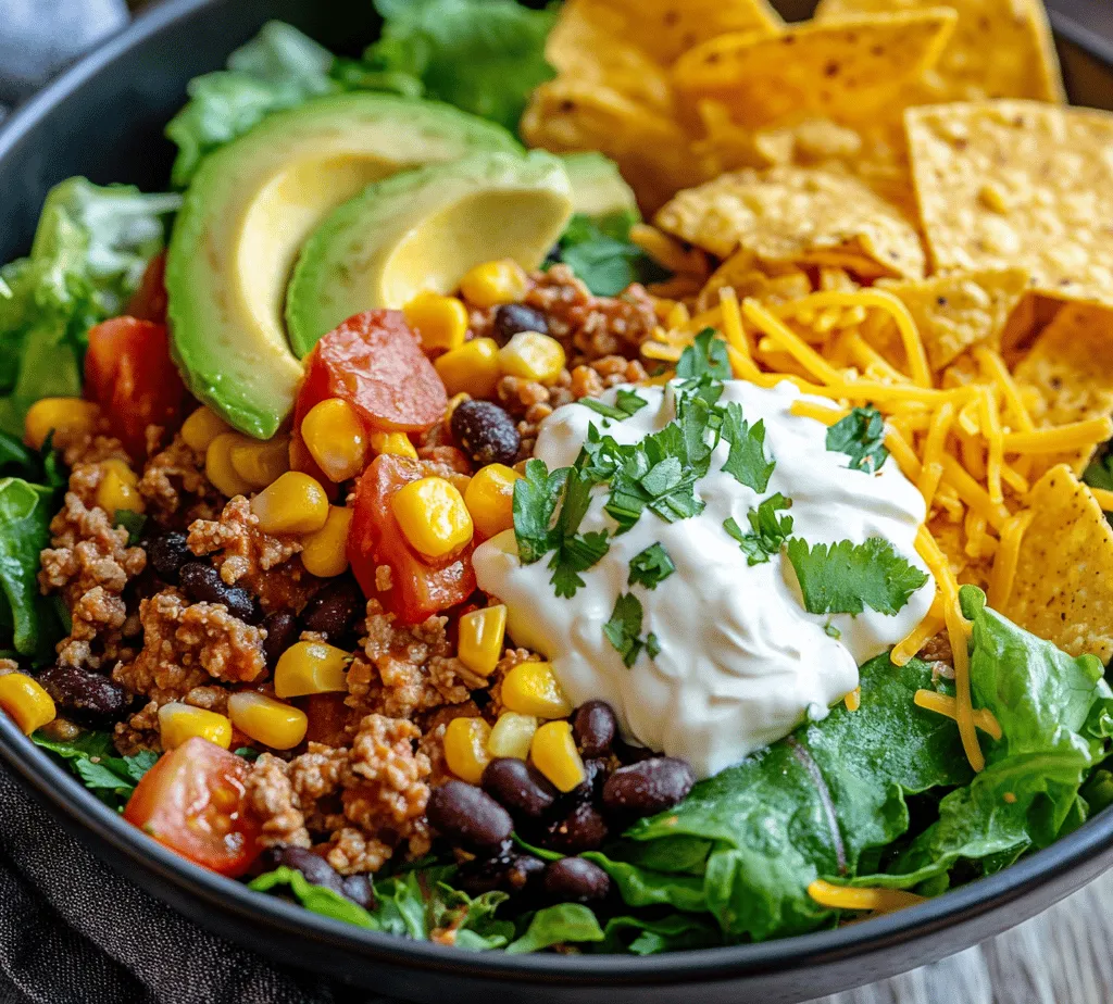Taco salad is a dish that has evolved over the years, merging the beloved flavors of traditional tacos into a fresh, salad format. The origins of taco salad can be traced back to the United States, where it emerged in the mid-20th century as a convenient way to serve the classic taco ingredients. As the popularity of tacos grew, particularly in the fast-food industry, home cooks began to experiment with taco-inspired dishes. Taco salad quickly became a staple at potlucks and family gatherings due to its simplicity and adaptability.