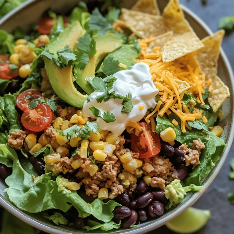 Taco salad is a dish that has evolved over the years, merging the beloved flavors of traditional tacos into a fresh, salad format. The origins of taco salad can be traced back to the United States, where it emerged in the mid-20th century as a convenient way to serve the classic taco ingredients. As the popularity of tacos grew, particularly in the fast-food industry, home cooks began to experiment with taco-inspired dishes. Taco salad quickly became a staple at potlucks and family gatherings due to its simplicity and adaptability.