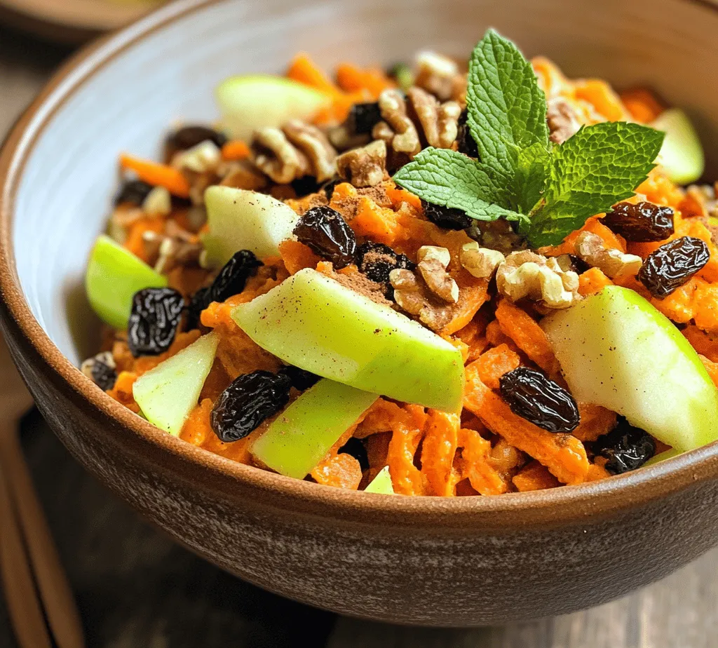 Are you looking for a refreshing and nutritious dish that can brighten up any meal? Look no further than the Crunchy Carrot Apple Delight. This vibrant salad brings together the natural sweetness of apples and carrots, complemented by a mix of nuts and dried fruits, creating a delightful crunch and a burst of flavor in every bite. Perfect as a side dish or a standalone snack, this recipe is not only delicious but also quick to prepare, making it an ideal choice for busy individuals and families alike.