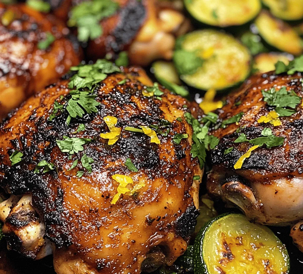 Grilled Asado Chicken with Zesty Sautéed Lemon Zucchini is a delightful recipe that harmoniously blends vibrant flavors with nutritious ingredients, making it the ideal choice for a weeknight dinner or an outdoor gathering with friends and family. This dish not only showcases the succulent flavors of marinated chicken but also highlights the fresh, zesty notes of sautéed zucchini, providing a satisfying and wholesome meal that pleases the palate.