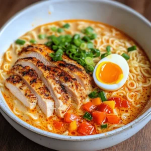 In the world of comfort food, few dishes can rival the warmth and satisfaction of a steaming bowl of ramen. But when you add a fiery kick and a luscious, creamy garlic sauce, you elevate a classic favorite into an unforgettable culinary experience. Welcome to the world of Fiery Chicken Ramen with Creamy Garlic Sauce, where the bold flavors of spicy chicken meet the rich, velvety texture of a garlic-infused sauce, creating a harmony of taste and texture that is simply irresistible.