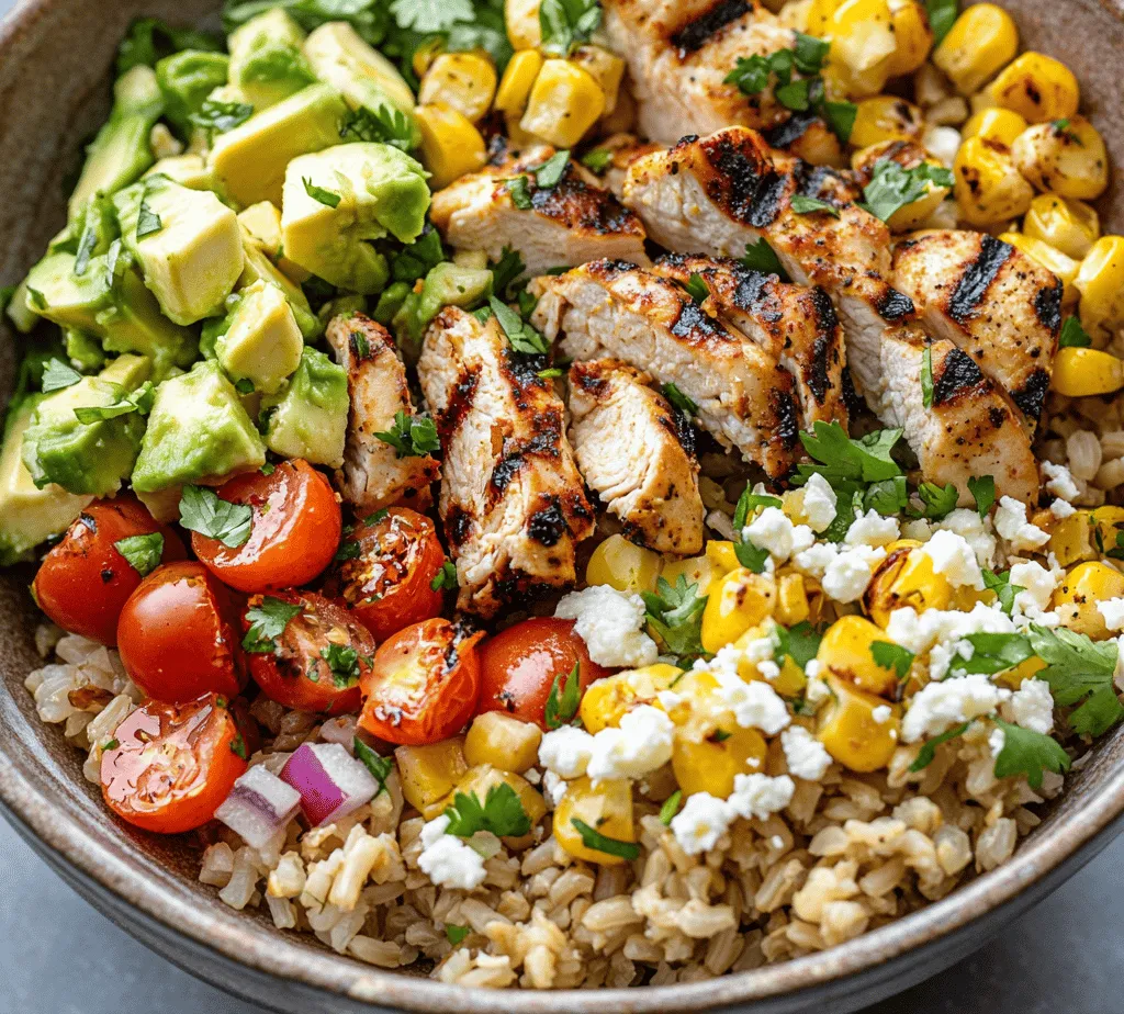 If you’re searching for a dish that encapsulates the vibrant flavors of summer and brings them to your dining table year-round, look no further than the Street Corn Chicken Rice Bowl. This delightful fusion masterpiece combines tender grilled chicken, sweet corn, and creamy avocado, all resting on a bed of hearty brown rice. With zesty lime and a blend of spices, this dish transforms a simple meal into a wholesome feast that is both satisfying and nutritious.