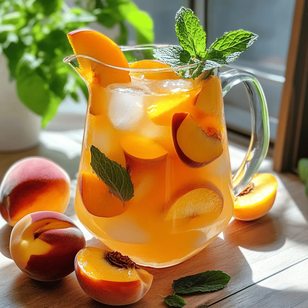 As summer rolls in, there’s nothing quite as refreshing as a tall glass of Peach Lemonade. This delightful beverage combines the sweet juiciness of ripe peaches with the zesty tang of freshly squeezed lemons, creating an irresistible drink that perfectly captures the essence of the season. Whether you’re hosting a sunny afternoon gathering, enjoying a backyard barbecue, or simply looking for a cool refreshment to sip on a hot day, this Peach Lemonade is sure to please.
