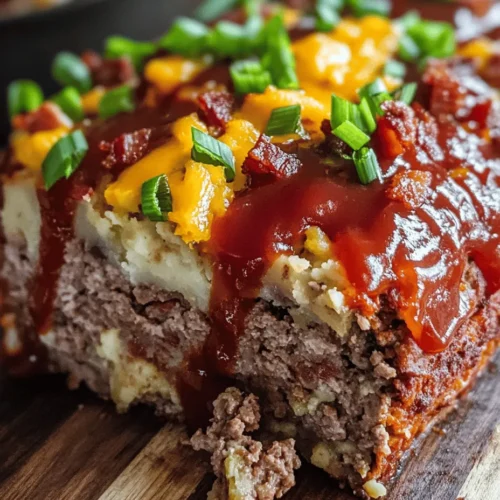 Meatloaf is one of those timeless comfort foods that evokes feelings of nostalgia and warmth. Whether it was a family dinner after a long day or a special occasion meal, meatloaf has held a cherished place in American cuisine. Traditionally made with ground meat, breadcrumbs, and a variety of seasonings, this dish has evolved over the years to accommodate changing tastes and preferences. Today, we are excited to introduce a modern twist on this classic: the "Ultimate Loaded Potato Meatloaf."