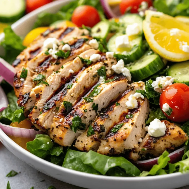 As the sun shines brighter and the days grow longer, there’s no better time to indulge in a light and refreshing meal than with a Grilled Lemon Herb Chicken Salad. This vibrant dish bursts with flavor and is an ideal choice for warm summer days when your palate craves something fresh and invigorating. The beauty of this salad lies not only in its delightful taste but also in its simplicity, making it a perfect option for quick lunches, relaxed dinners, or even as a crowd-pleasing dish for gatherings.