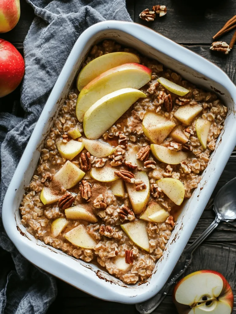 Discover the delightful world of healthy breakfasts with our Irresistible Healthy Apple Oatmeal Breakfast Bake. This wholesome dish combines the heartiness of oats, the sweetness of apples, and the creaminess of yogurt, making it an ideal start to your day. With its simple preparation and nutritious ingredients, this breakfast bake not only satisfies your hunger but also fuels your body with essential nutrients. Whether you’re looking for a quick weekday breakfast or a leisurely weekend brunch option, this recipe is sure to please.