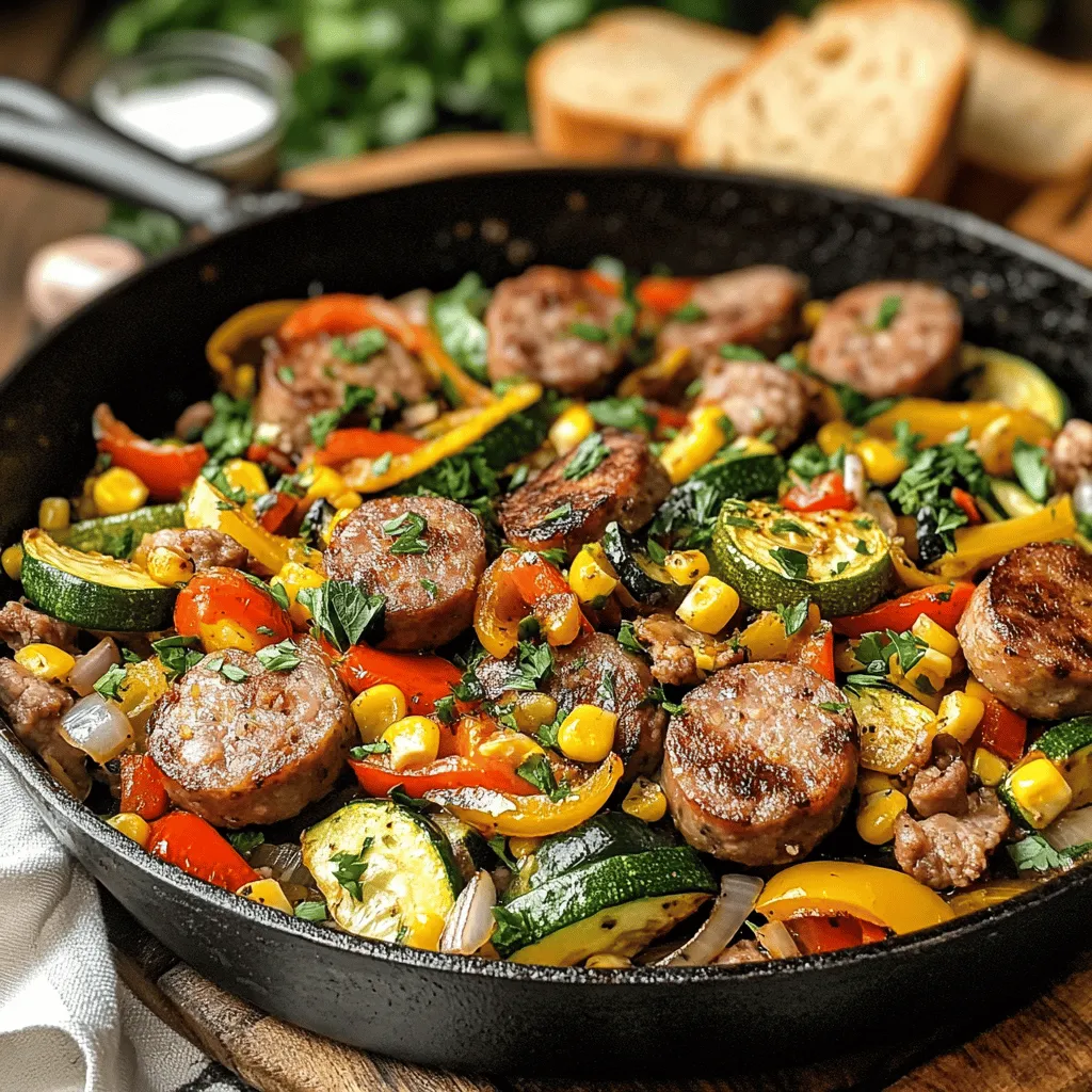 In the realm of quick and satisfying meals, the Sausage & Veggies Skillet Delight stands out as a vibrant and nutritious option. This one-pan recipe combines savory Italian sausage with a medley of colorful vegetables, making it perfect for busy weeknights or leisurely weekend meals. The beauty of this dish lies not just in its flavor, but also in its simplicity and versatility. Whether you’re looking for a wholesome dinner after a hectic day or a delightful dish to impress your family during the weekend, this skillet delight will deliver.
