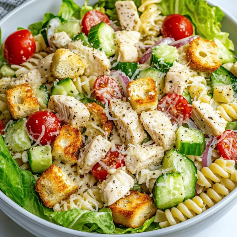 In today's fast-paced world, finding quick and delicious meal options can be a challenge. Enter the 20-Minute Chicken Caesar Pasta Salad—a culinary delight that combines the classic flavors of a beloved Caesar salad with the heartiness of pasta. This dish is perfect for busy weeknights, family gatherings, or potluck events. With its vibrant colors and appealing textures, it offers more than just a meal; it provides an experience that is both satisfying and refreshing.