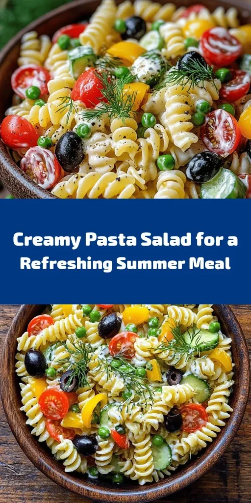 Get ready to tantalize your taste buds with this Creamy Pasta Salad Delight! This easy recipe combines colorful veggies like cherry tomatoes, cucumber, and bell pepper with rotini pasta for a satisfying dish. Toss everything in a creamy dressing made with mayo, Greek yogurt, and a hint of dill for a flavor explosion. Perfect for picnics, potlucks, or a quick weeknight meal. Chill, serve, and enjoy a refreshing twist on pasta salad!