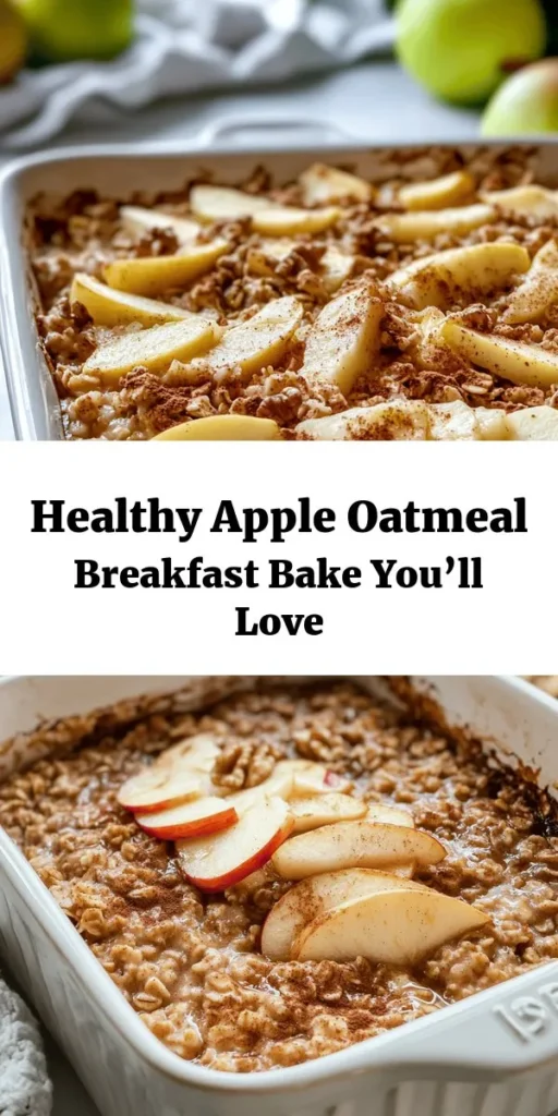Start your day off right with this irresistible healthy apple oatmeal breakfast bake! Packed with rolled oats, fresh apples, and a hint of cinnamon, this delicious recipe is a wholesome way to fuel your morning. It's easy to prepare and perfect for meal prep, serving 9 hearty squares. You'll love how the sweetness of maple syrup blends with the crunchy nuts and optional dried fruits. Enjoy warm, topped with extra apple slices or a drizzle of yogurt for a delightful breakfast treat!