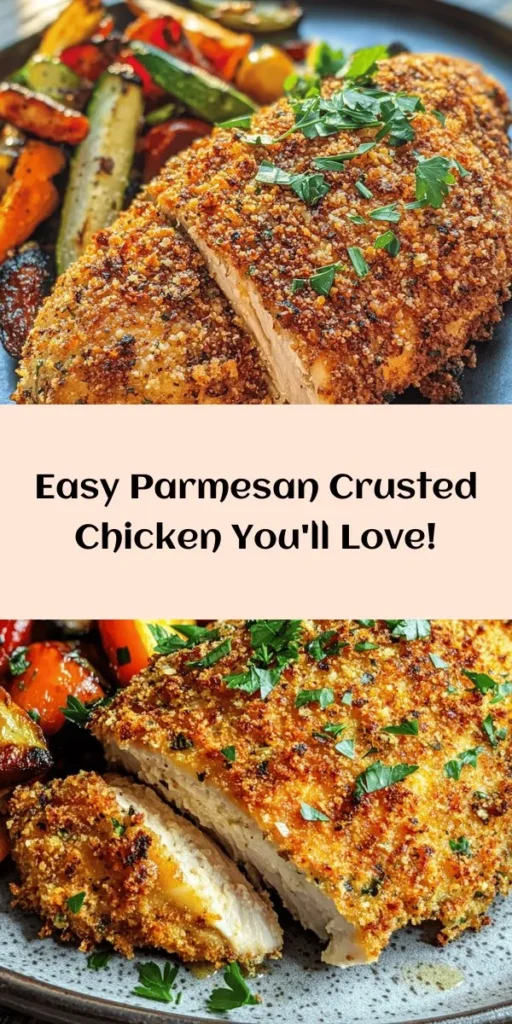 Indulge in this scrumptious Longhorn Parmesan Crusted Chicken, an easy copycat recipe that will impress your family and friends. Juicy chicken breasts are coated in a delicious blend of grated Parmesan, Italian-style breadcrumbs, and aromatic herbs for a crispy, golden crust. Ready in just 45 minutes, this dish pairs perfectly with a fresh salad or roasted veggies. Elevate your dinner with this quick and tasty recipe that’s sure to delight!