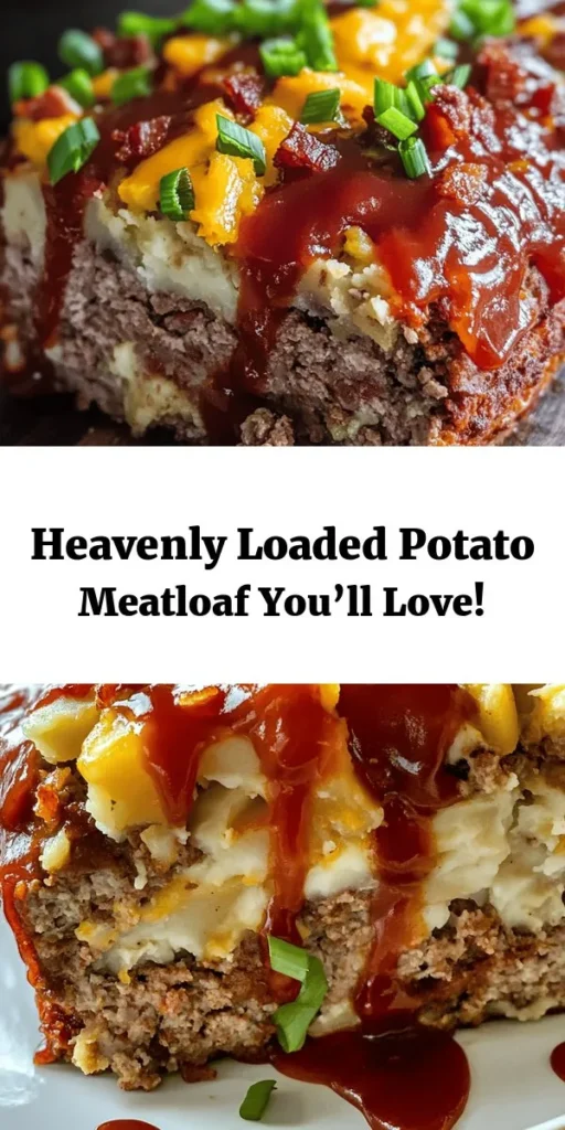 Discover the ultimate comfort food with this Loaded Potato Meatloaf Recipe! Packed with flavor from ground beef, creamy mashed potatoes, and a blend of cheddar cheese and crispy bacon, this dish is sure to impress. It's easy to make and perfect for family dinners. Simply mix your ingredients, shape your loaf, and let the oven do the work. Serve with your favorite sides for a delicious meal everyone will love. Enjoy the hearty goodness!