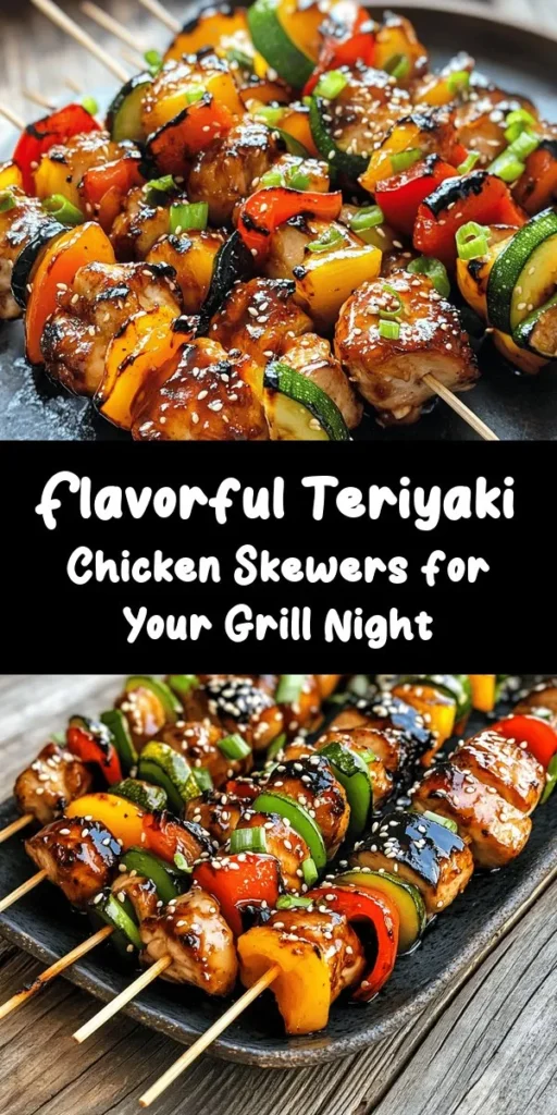 Get ready to savor the flavors of the Best Ever Teriyaki Chicken Skewers! Made with tender, marinated chicken thighs and colorful veggies like bell peppers and zucchini, these skewers bring a delightful Asian twist to your grill. The sweet and savory teriyaki sauce adds an irresistible glaze. Perfect for backyard gatherings or a cozy dinner, serve them hot alongside rice or salad for a complete meal. Your tastebuds will thank you!